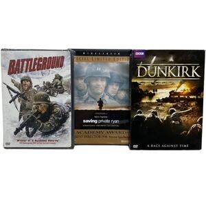 Saving Private Ryan, Battleground, Dunkirk DVD Bundle